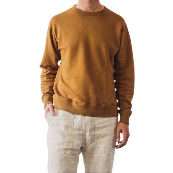 Lady White Co 44 Fleece Sweatshirt Tobacco Brown USA Made 100% Cotton XL Unisex - Picture 9 of 10